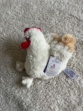 Warmies Plush Chicken in Cream and Red -NWT